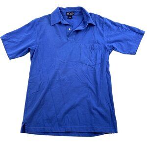 Lands' End Men's Polo Shirt Small Blue Cotton Gorpcore